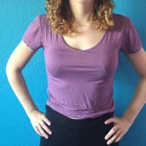 American eagle cropped tee